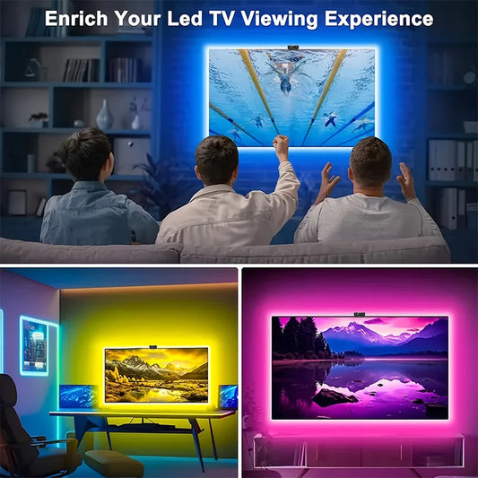Ultimate Ambilight Effect USB LED Strip for TV/Monitor | App Control & Music Sync